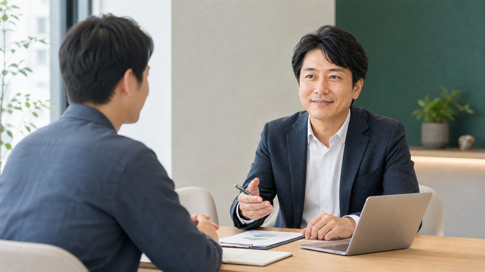月次面談のイメージ(架空・デモ用)